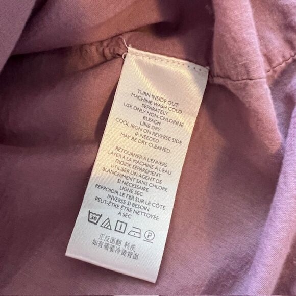 Free People Dizzy Ditsy Bubble Mini Sundress Purple Embroidery Flowers Size L - Picture 5 of 7